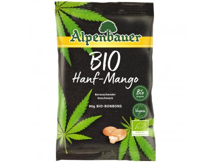 alpenbauer bio prirodni bonbony konopi mango 90 g