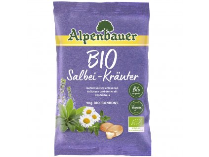 alpenbauer bio prirodni bonbony salvej bylinky 90 g