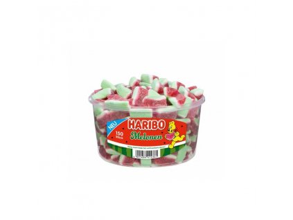 Haribo Melonen - Želé bonbóny melouny - dóza 150ks - 1050g