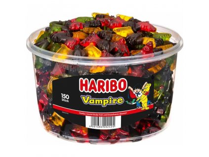 Haribo Vampires - Želé bonbony vampíři s lékořicí - dóza 150ks - 1200g