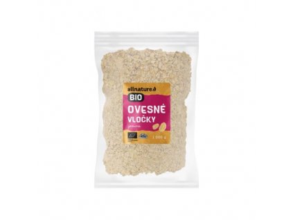 allnature ovesne vlocky jemne bio 1000 g