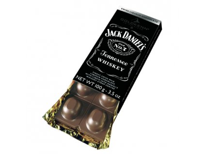 Mléčná čokoláda plněná Whisky Jack Daniels 100g Goldkenn