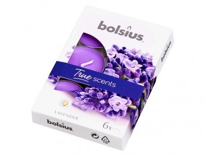 Čajové svíčky Bolsius Aromatic 2.0 True Scents Lavender - levadnule - 6 ks