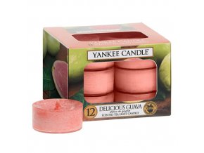 Čajové Svíčky Yankee Candle Delicious Guava Lahodná kvajána 12ks