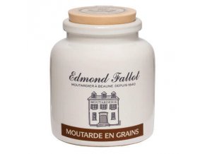 Edmond Fallot Hrubozrnná hořčice na bílém víně - v keramice 105g