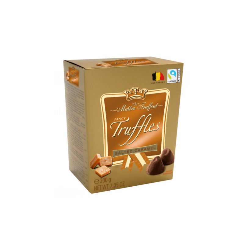 Truffles Salted Caramel - čokoládoví lanýži se slaným karamelem 200g Maitre Truffout