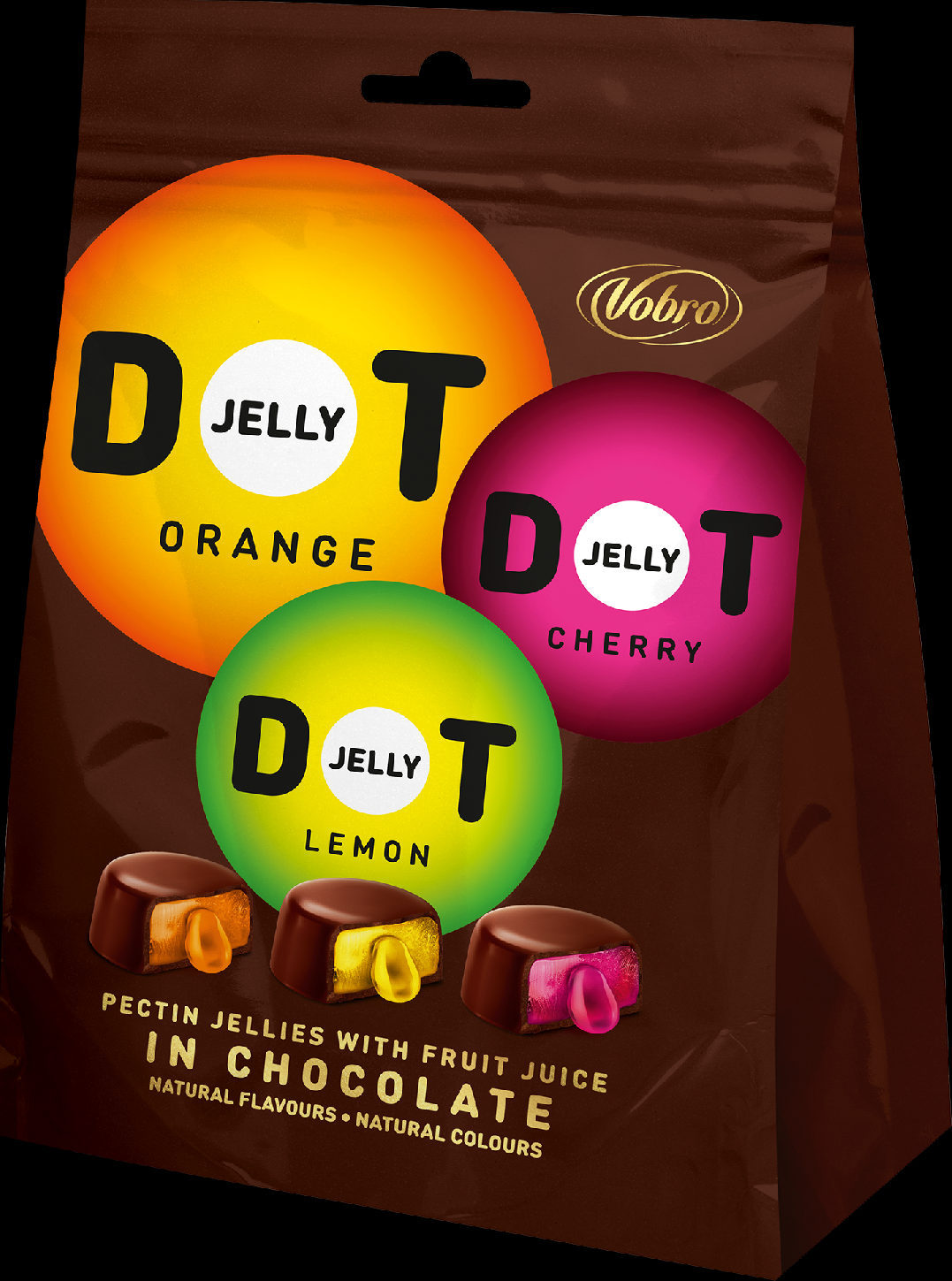 Jelly Dot Chocolate - želé v čokoládě 182g Vobro