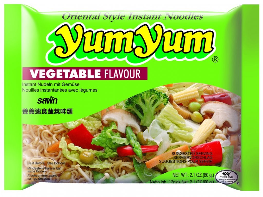YUM YUM Instantní nudlová polévka zeleninová 60g