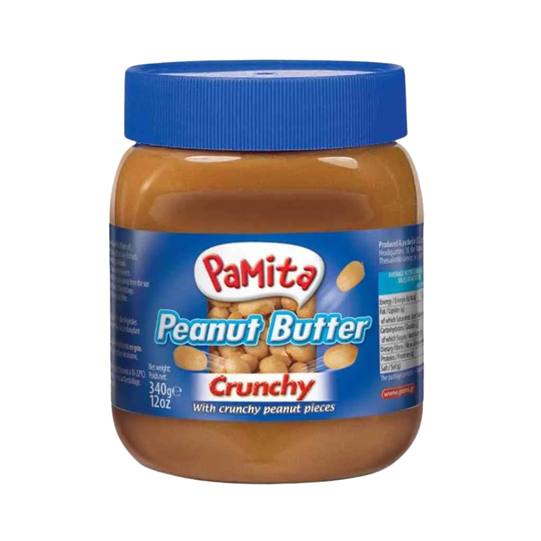 PAMITA Peanut Butter Crunchy - arašídové máslo křupavé 340g