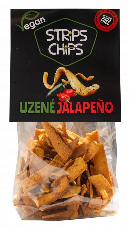 Strips Chips Smoked Jalapeno - uzené jalapenos 80g