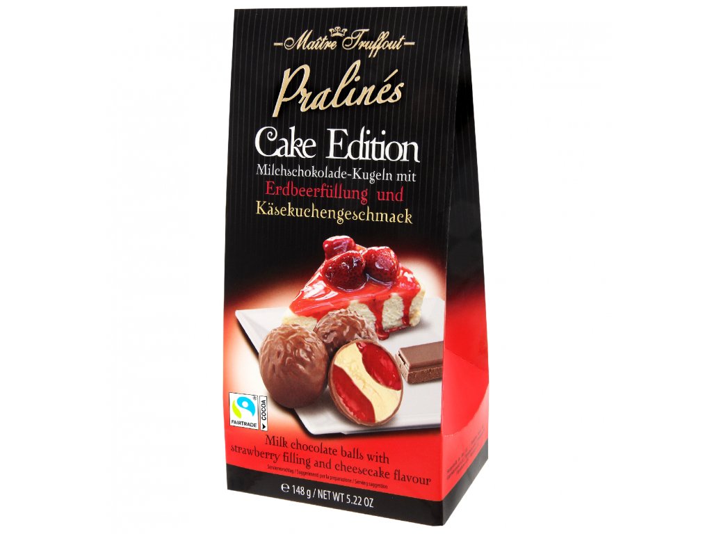 Maitre Truffout Cake Edition - pralinky jahodový cheesecake 148g