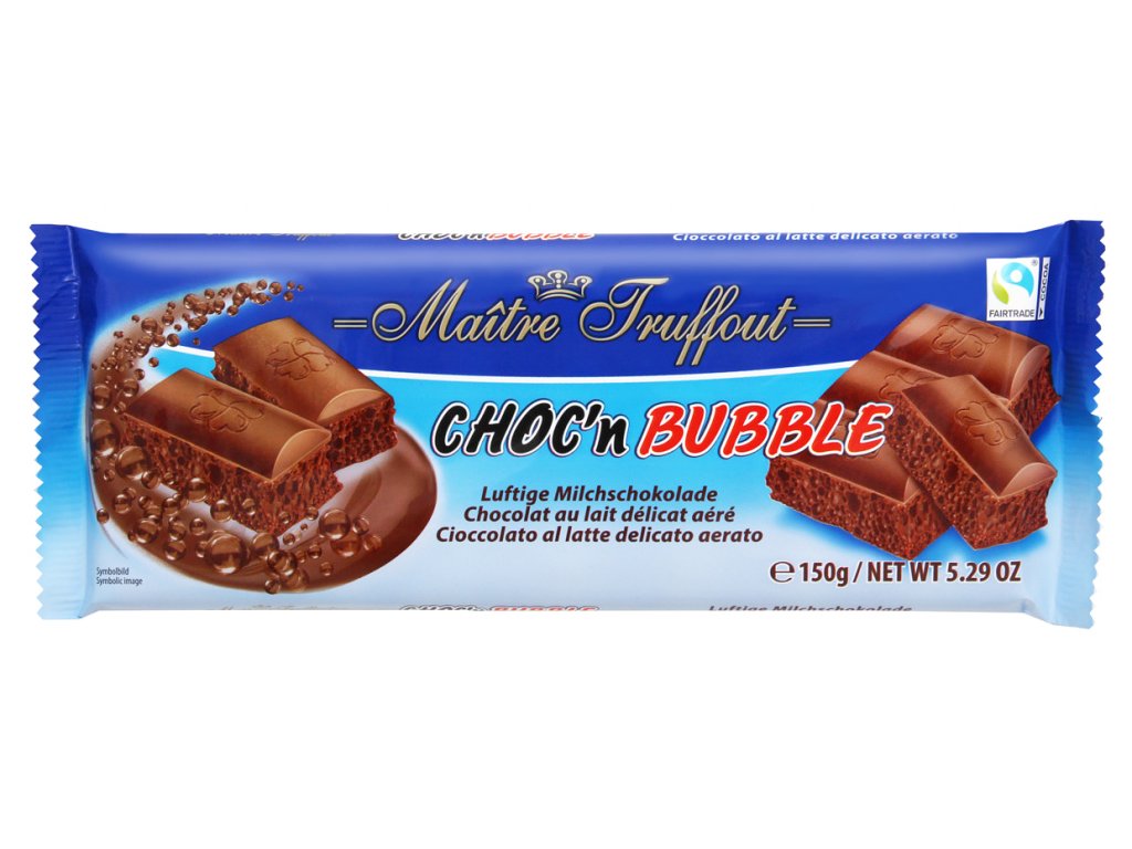 Maitre Truffout Choc n Bubble - mléčná bublinková čokoláda 150g