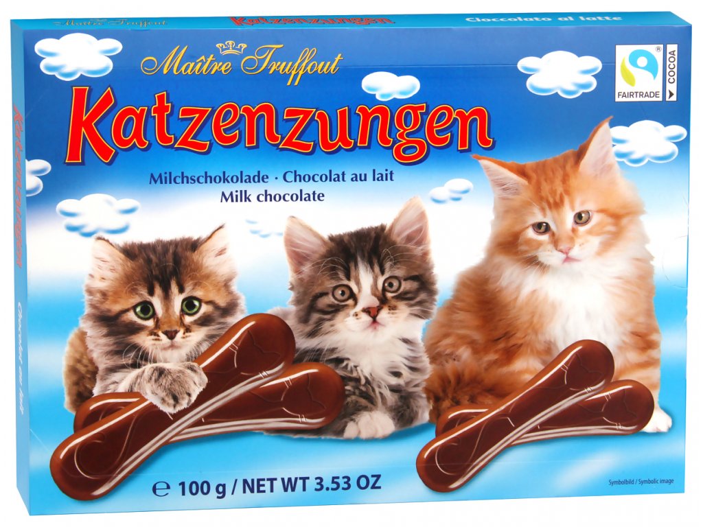 Maitre Truffout Katzenzungen - Kočičí jazýčky 100g
