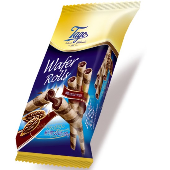 Tago Trubičky s čokoládovou náplní 150g