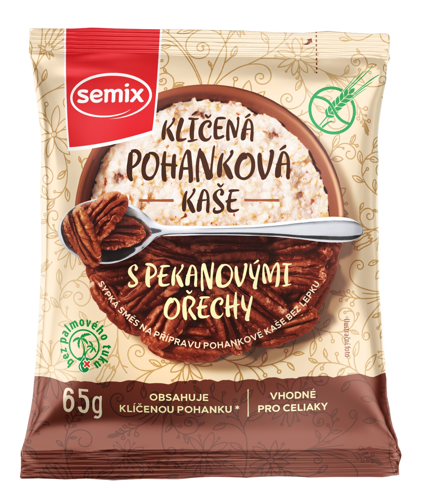 Semix Klíčená pohanková kaše s pekanovými ořechy bez lepku 65g