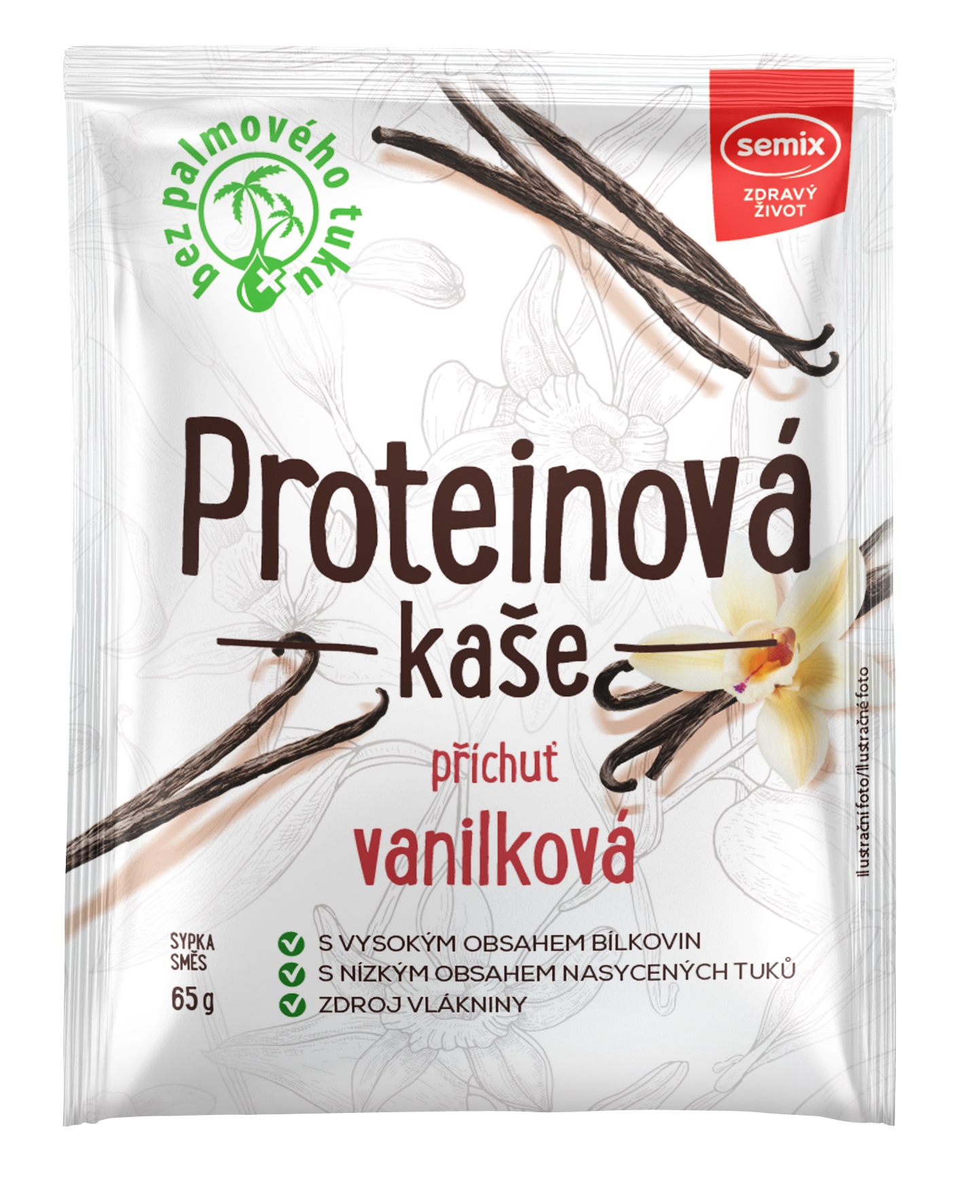 Semix Proteinová kaše vanilková 65g