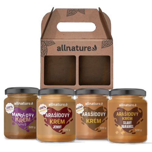 Allnature Arašídový krém balíček 4x500g