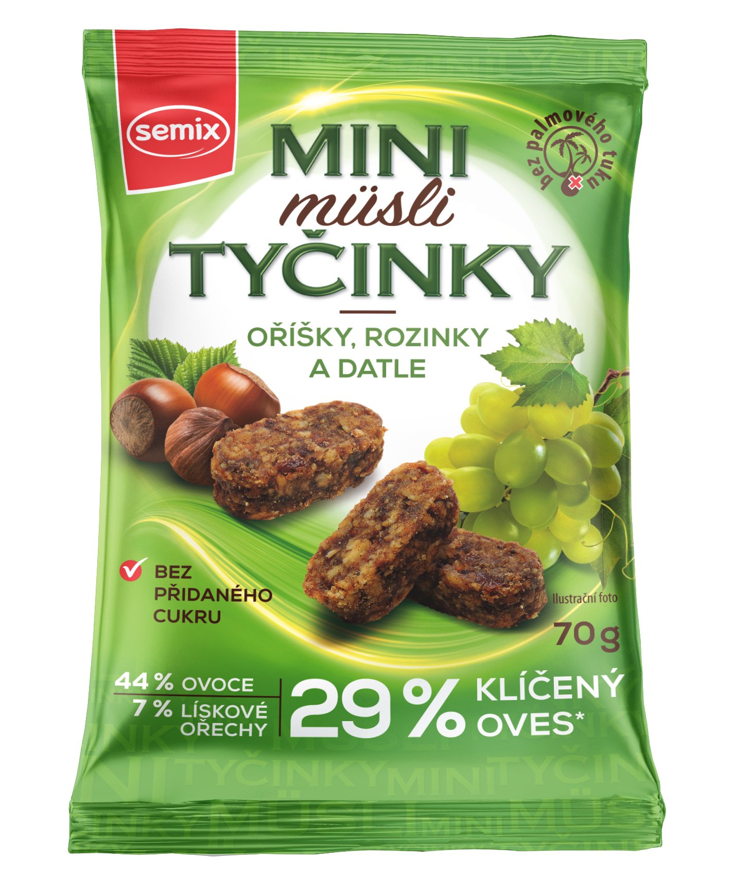 Semix Mini Musli tyčinky s oříšky bez lepku 70g