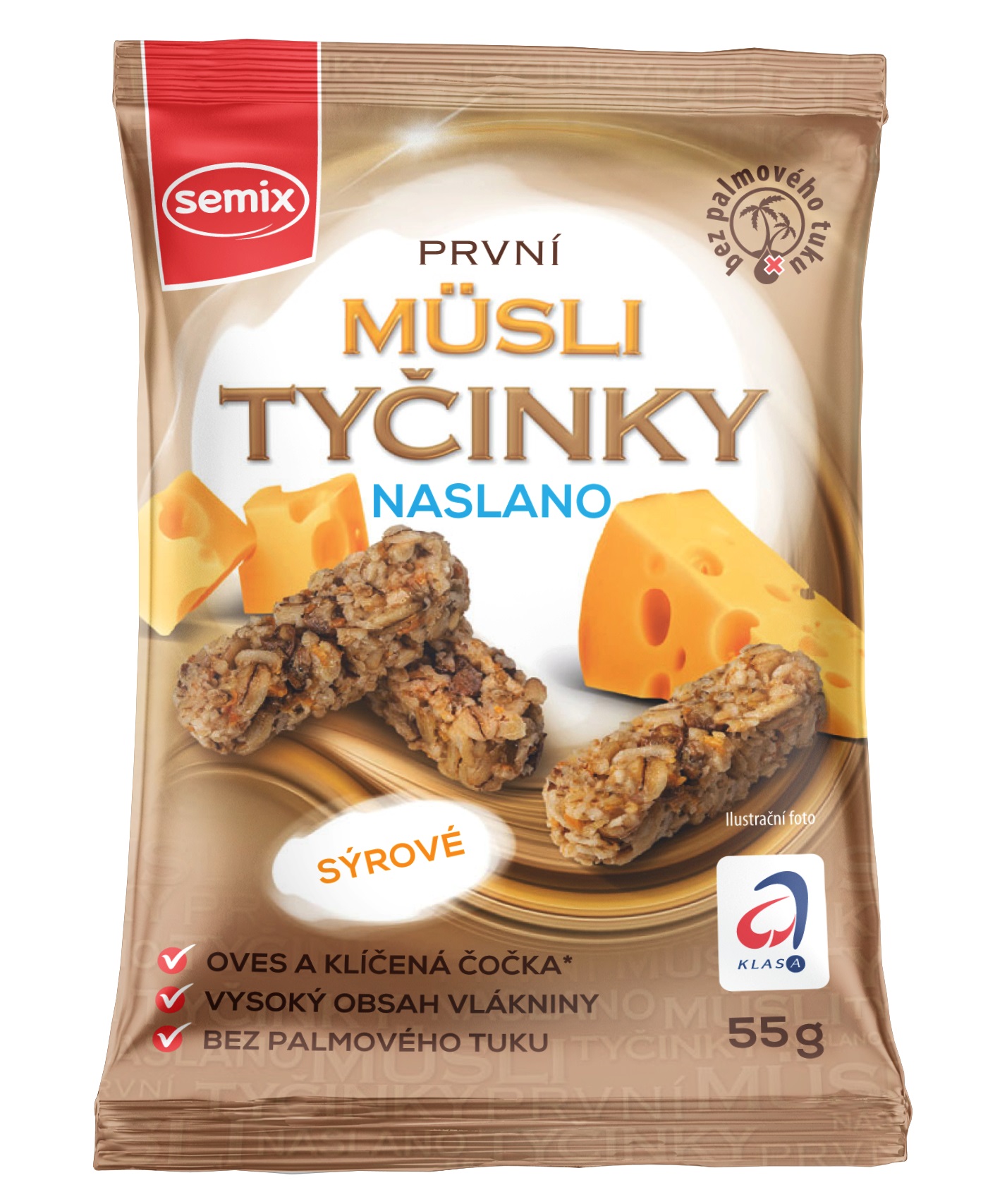 Semix Mini Musli tyčinky naslano sýrové 55g