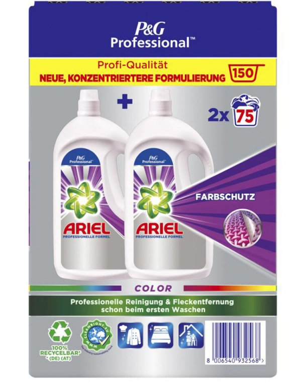 Ariel Professional prací gel Color 150 dávek 2x3,75l