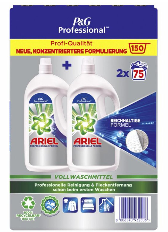 Ariel Professional prací gel Universal 150 dávek 2x3,75l