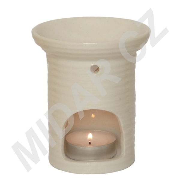 Midar Aromalampa bílá sloup 10cm 1ks