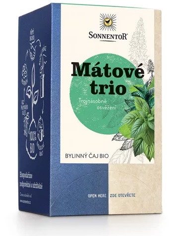 Sonnentor Mátové trio BIO čaj porcovaný dvoukomorový 21,6 g