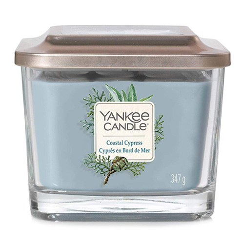 Svíčka Yankee Candle Elevation - Coastal Cypress - Pobřežní cypřiš - 3 knoty 347g střední