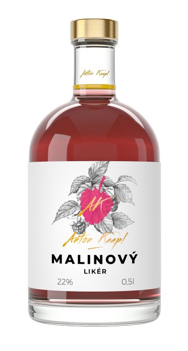 Anton Kaapl Malinový likér 22% 0,5l (holá láhev)
