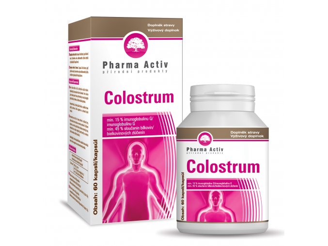 Colostrum - 60 kapslí Pharma ActivA-minimální trvanlivost 28/01/2024