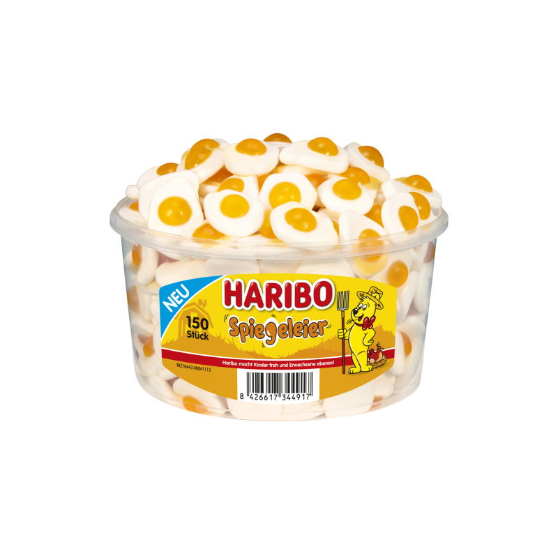 Haribo Spiegeleier - želé bonbony smažená vajíčka - dóza 150ks - 975g