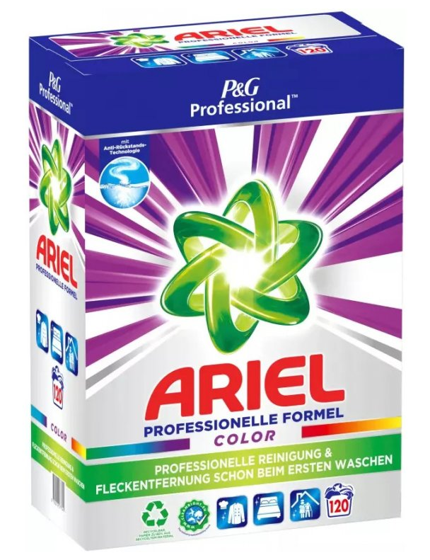 Ariel Professional prací prášek na barevné prádlo 120 dávek 7,8kg