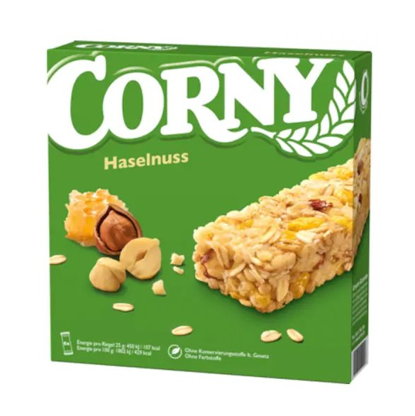 Corny cereální tyčinky s ořechy 6 ks - 150g
