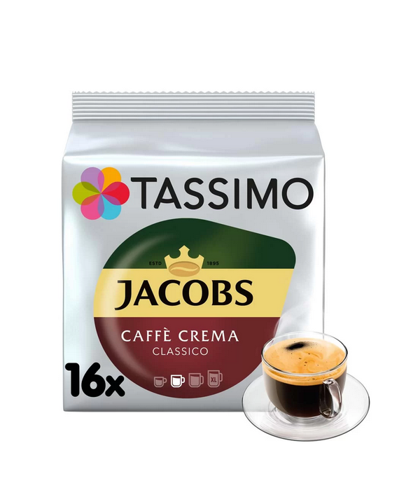 Kávové Kapsle Tassimo Jacobs Café Crema Classico - 16ks 112g