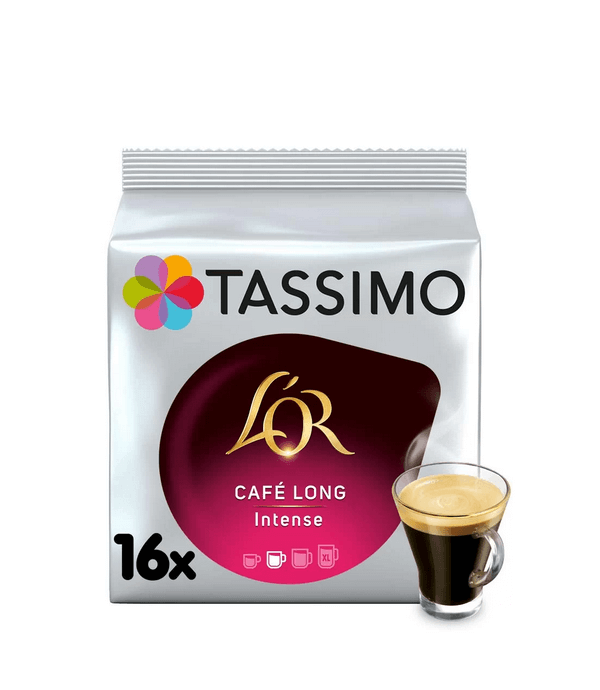 Kávové Kapsle Tassimo L'OR Cafe Long Intense - 16ks 128g