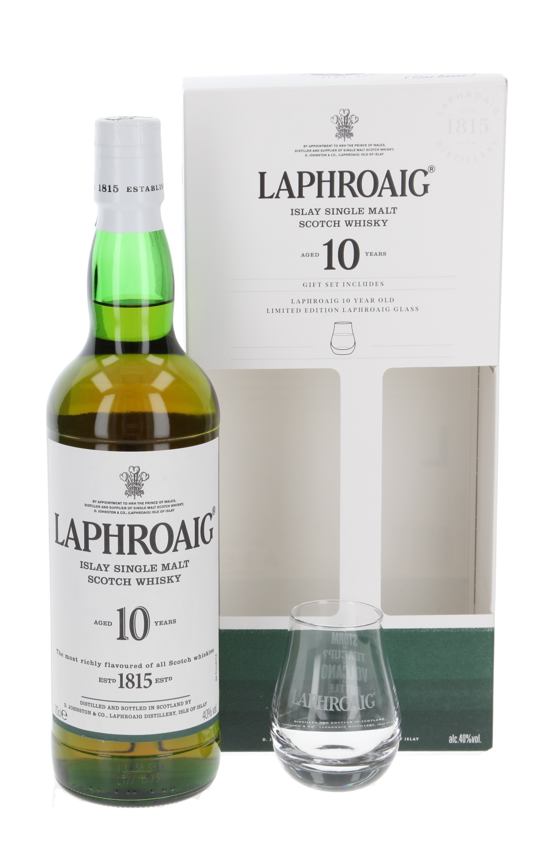 Whisky Laphroaig 10y 40% 0,7 l (dárkové balení 1 sklenička)