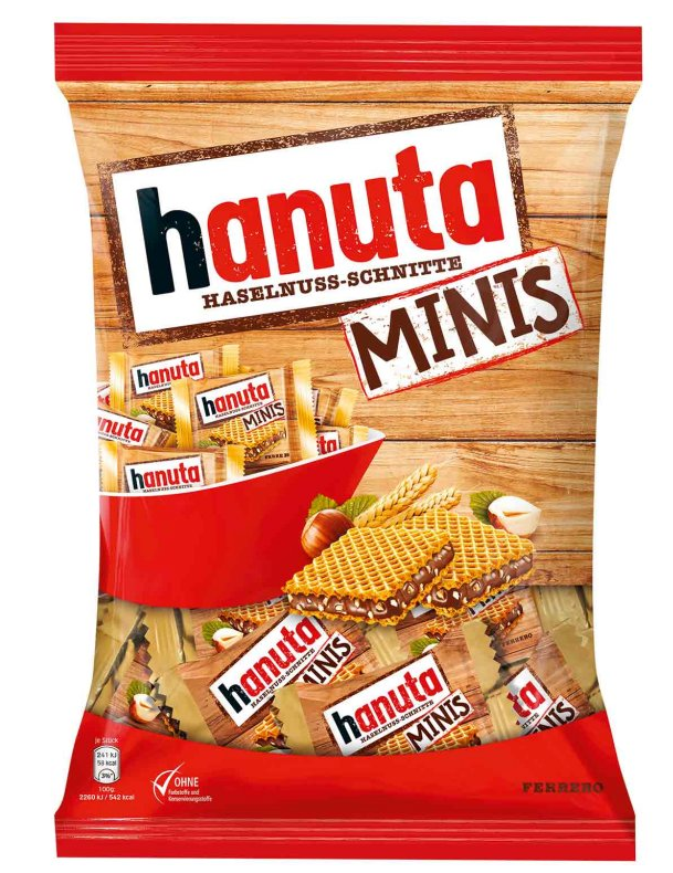 Ferrero Hanuta MINIS - oplatek s lískovými oříšky 200g