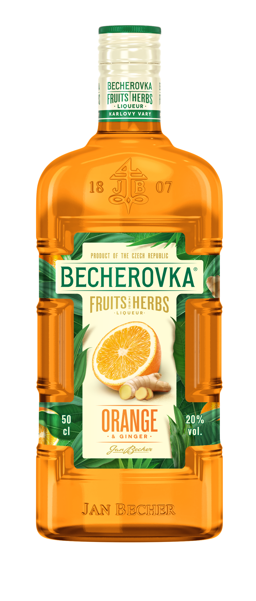 Becherovka Orange & Ginger 20% 1 l (holá láhev)