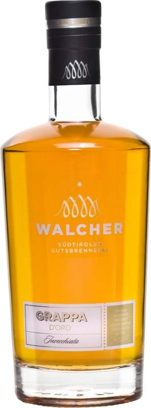 Walcher Grappa D'oro Invecchiata 40% 0,7l (holá láhev)