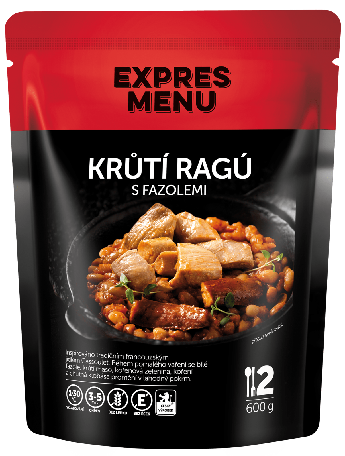 EXPRES MENU Krůtí ragů s fazolemi 600 g