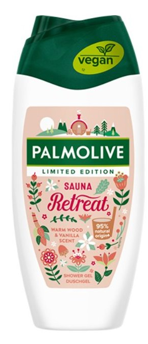 Palmolive krémový sprchový gel Sauna Retreat - Teplá vůně dřeva a vanilky 250 ml