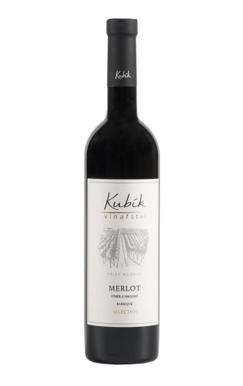 Vinařství Kubík - Merlot Selection výběr z hroznů barrique 2021 14,5% 0,75l