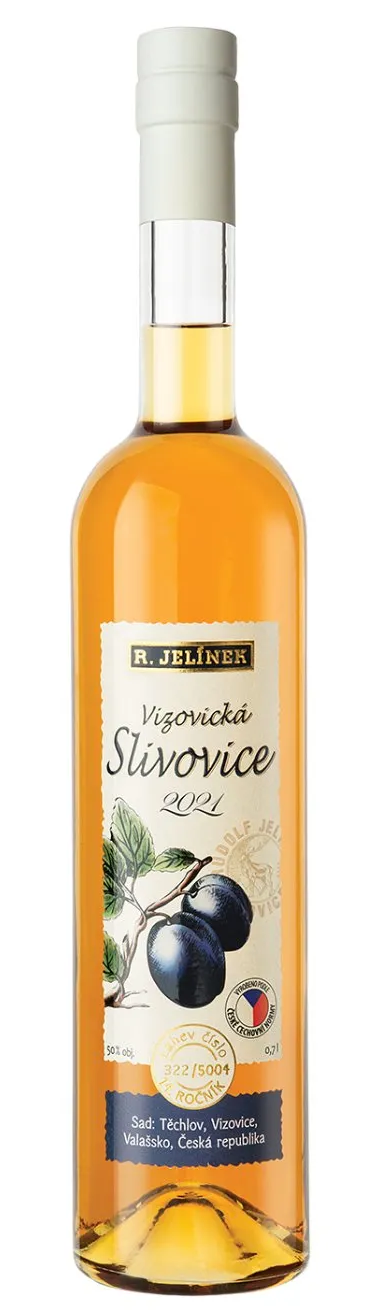 Rudolf Jelínek Slivovice Vizovická 2021 50% 0,7 l (holá láhev)