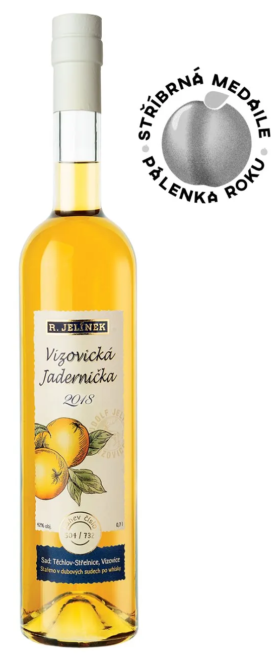 Rudolf Jelínek Vizovická jadernička 2018 42% 0,7l (holá láhev)