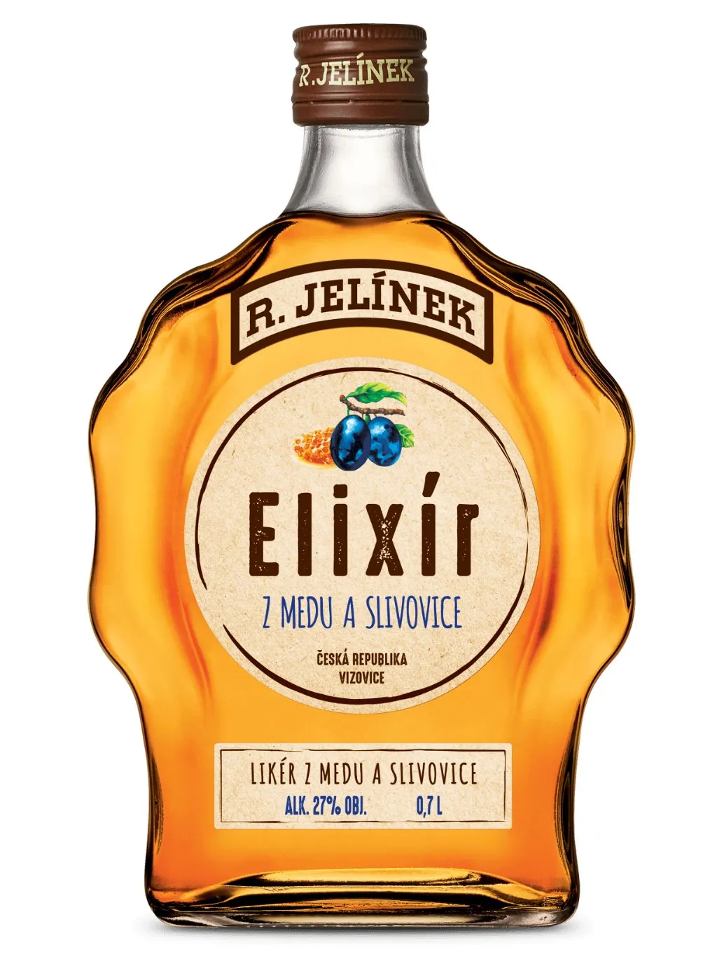 Elixír z Medu a Slivovice 0,7l 27%