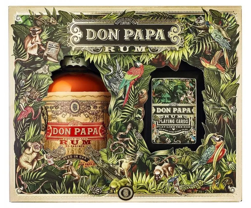 Don Papa 7YO 40% 0,7 l (dárkové balení hrací karty)
