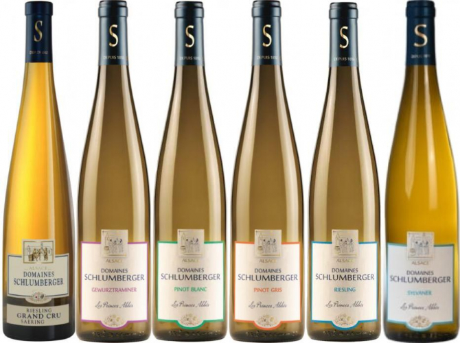 Domaines Schlumberger Blanc kolekce 6x 0,75l (dřevěná kazeta)
