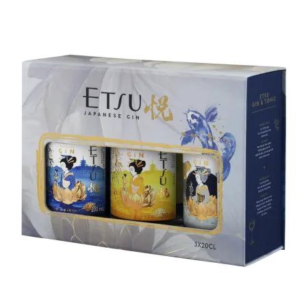 Etsu Japanese Gin dárková sada miniatur 3x0,2l (karton)