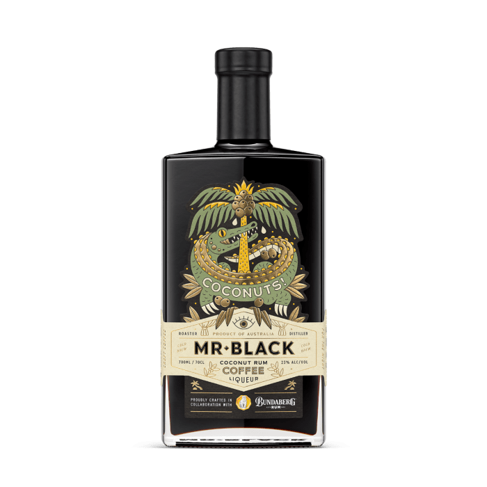 Likér Mr Black Coconut Rum Coffee 23% 0,7 l (holá láhev)