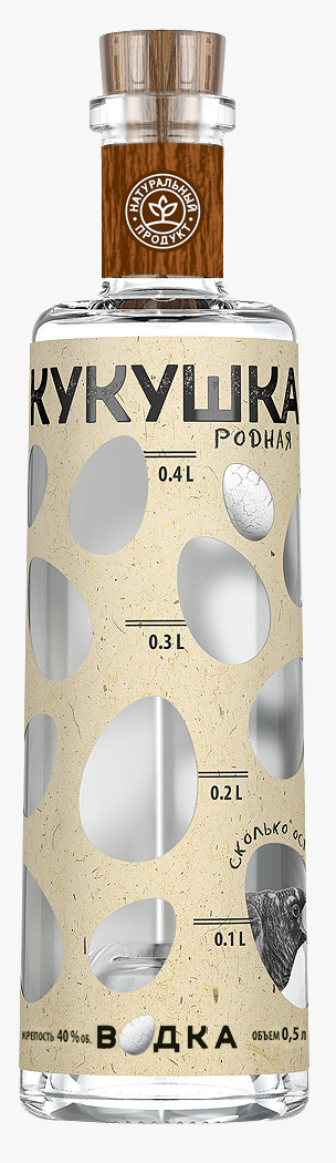 Vodka Kukushka Native 40% 0,5l